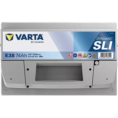 Аккумулятор автомобильный Varta Dynamic SLI E38 6СТ-74 обр.LB3
