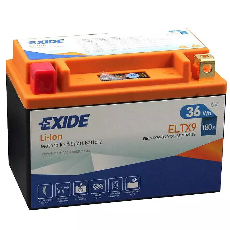 Аккумулятор мотоциклетный EXIDE LI-ION ELTX9