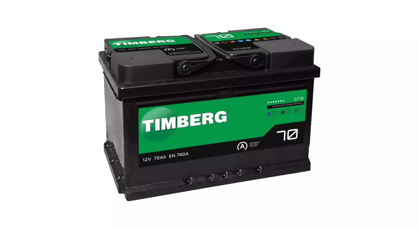 Аккумулятор автомобильный TIMBERG PREMIUM EFB EFB700 LB3 6СТ-70VL R 70.0 Ah 740 A  ОП (278x175x175) LB3