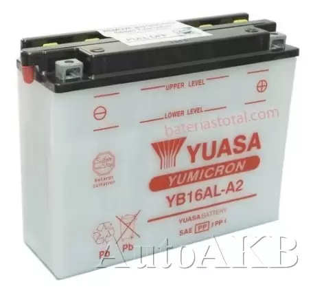 Аккумулятор мото YUASA YB16AL-A2 16 Ач